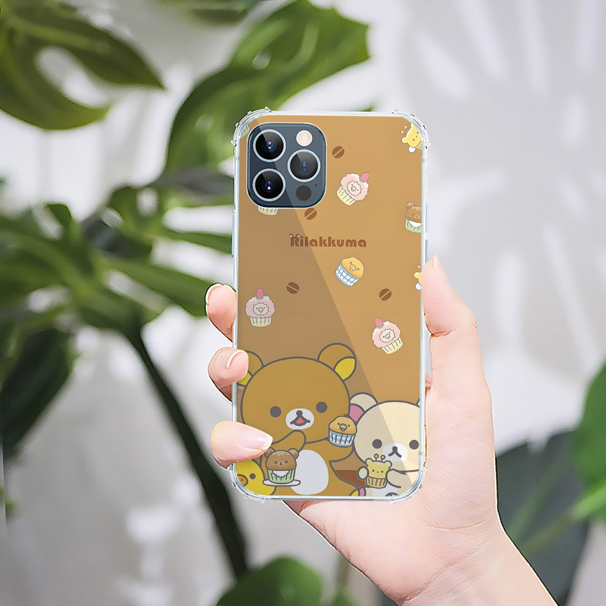 （画像用） リラックマ リラックマ キイロイトリ Rilakkuma Korilakkuma Kiiroitori 【iPhone 12シリーズ対応】透明スマホケース（クリアソフトケース）